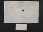 1841 Antique Lindley Clark s Ferry Pa Germantown Letter Estate Dispute Health 