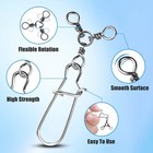 3 Way Snap Swivels Fishing Tackle 50pcs Three Way Swivel With Duo Lock Snap S