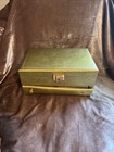 Vintage Gold Tone Lady Buxton Jewelry Trinket Box With Lots Of Goodies Vtg See