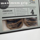 Dok Tigertoes Premium Non-slip Dog Socks For Hardwood Medium  Cool Caramel 