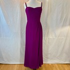 Lauren Ralph Lauren Evening Plum Chiffon Formal Gown Dress Sz 8 Mother Of Bride