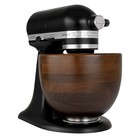 Premium Walnut Wood Mixing Bowl     5 Quart     Compatible With 4 5   5 Qt Tilt-h   