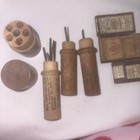 Vintage Wooden Boye Brand Tubes Needle Holders Machine Sewing Chicago