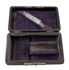 Rare Antique Gillette Sales Co  Chicago  Ill  Razor Wood Box Only Working Latch