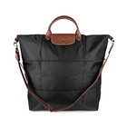 Longchamp Le Pliage Expandable Large Boston Travel Bag  Black New  From Japan