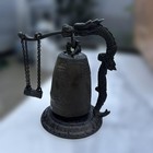 Miniature Iron Hanging Bell  tsurigane  W Stand Feng Shui Sound Bell From Japan