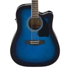 Ibanez Pf15ece Acoustic Electric Guitar - Transparent Blue Burst