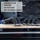 2 Roll X 2  50ft Black Exhaust Wrap Header Manifold Fiberglass Heat Wrap Tape