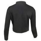 Adidas Essentials 3stripes Fleece Quarterzip Sweatshirt Womens Black  Hz5750-a