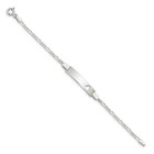 Engravable Figaro Link Cut-out Heart 27x5mm Id Bracelet Real 925 Sterling Silver