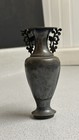 Vtg Chinese 19th Century Solid Silver Vase Engraved Qing Dynasty Signed 96 Grams
