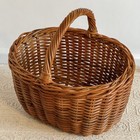 Vintage Woven Basket Fruit Gathering Basket