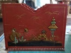  19th Century Antique Hand Made Chinese Lacquered Wood Separated Box 