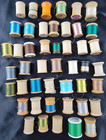 Vintage Sewing Thread Lot Wood Spools Coats   Clark s Talon Green Oak Belding