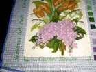 Elizabeth Bradley Completed Needlepoint Seasonal Bell Pull Easterr 6x40 