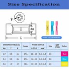 500pcs Heat Shrink Butt Wire Connectors Waterproof Crimp Splice Terminal Kit