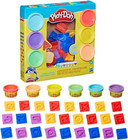 Play-doh Fundamentals Letters With 26 Letter Stamper Tools  6 Cans Multicolor 