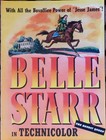 Gene Tierney -  belle Starr  Color Trade Ad - 1941 