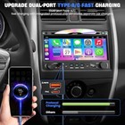  qled Screen Upgrade  7  Double Din Car Stereo Cd Dvd Player  Wireless Carplay 