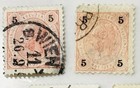 Austria Lot Of 24 Used Stamps From The 1900s  j63 294 P15 255 Pink Kruezer 