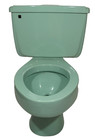 Vtg Mid Century American Standard Porcelain Toilet Elongated Bowl Jadeite green