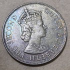 Jamaica          One  1  Penny Coin 1958  queen Elizabeth Ii 