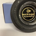 Vintage Dunlop Tire Advertising Ashtray Rubber Tire Glass Insert