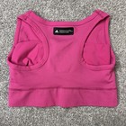Adidas Sports Bra Womens 1x Pink Seamless Longline Stretch Athletic Trilingual