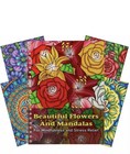 Adult Coloring Book For Everyone Mandala And Flowers Designs - Stress Relief New