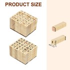 Letter Stamps Wood Rubber Stamp  60pcs Vintage Alphabet Stamps Set  Brown