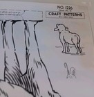 Vintage Craft Pattern 1226  1227 Lambs A  Neely Hall Christmas Approx 17  X 22  