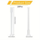 25pcs Plastic Tube Clear 133x12mm Hole  9mm Jewelry Making Kit