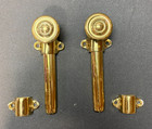 Brass Surface Bolt Door Latch Window Sash Lock - Lot Of 2