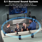 5 1 Bluetooth Home Theater Systems Surround Sound Speakers 1200 Watts 10 Inch Su