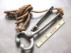 Antique Bull Nose Lead Ring Pliers 8  Vintage Cattle Ranch Farm Tool Vintage