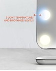 Sharper Image Spastudio Hollywood Vanity Led Mirror 10x Magnifying Qi Tilt