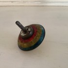 Vtg Metal Spinning Top With Stripes 1920-1930   s No Markings Tin Children   s Toy
