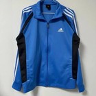 Adidas Blue Three Stripes Jersey Sportswear