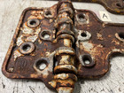 Pair Vintage Cast Iron Railroad Box Car Door Hinges Farm Fresh   A  