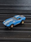 Aurora Tjet Cobra Gt Ho Slot Car Blue With White Stripes