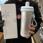 Chagee 2026 New Snow Carnival Stainless Steel Straw Tumbler