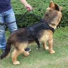 Tactical Dog Harness Vest Collar Leash Set Padded Nylon Adjustable Large Dogs
