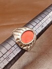 Rare Ancient Roman Silver Red Agate Stone Old Ring