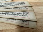 Antique Mongolian Tibetan Buddhist Handeritten Manuscript Leaves 10 Pc