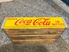 1960s Yellow Wood Coca-cola Crate Case Charleston Sc
