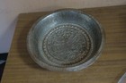 Antique Persian Turkish Islamic Hammered Copper Bowl Dish Ethnic Myth Scene 9 5 