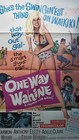 1965 Original One Way Wahine One Sheet Movie Poster Joy Harmon Beach Comedy