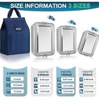 Stainless Steel Bento Box 3 Pack Leak Proof Food Containers Insulated Lunch Bag