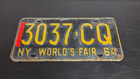 Vintage 1964-1965 Ny World s Fair Souvenir Lot - License Plates  Glasses   More 