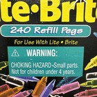 Vintage Hasbro Lite Brite Classic 240 Refill Pegs Plus Refills